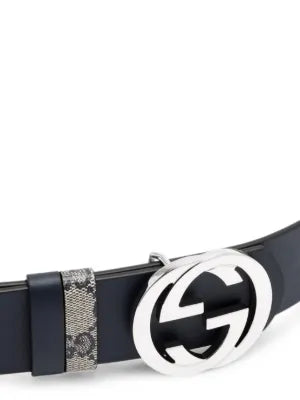Guuccii reversible belt with Interlocking g buckle