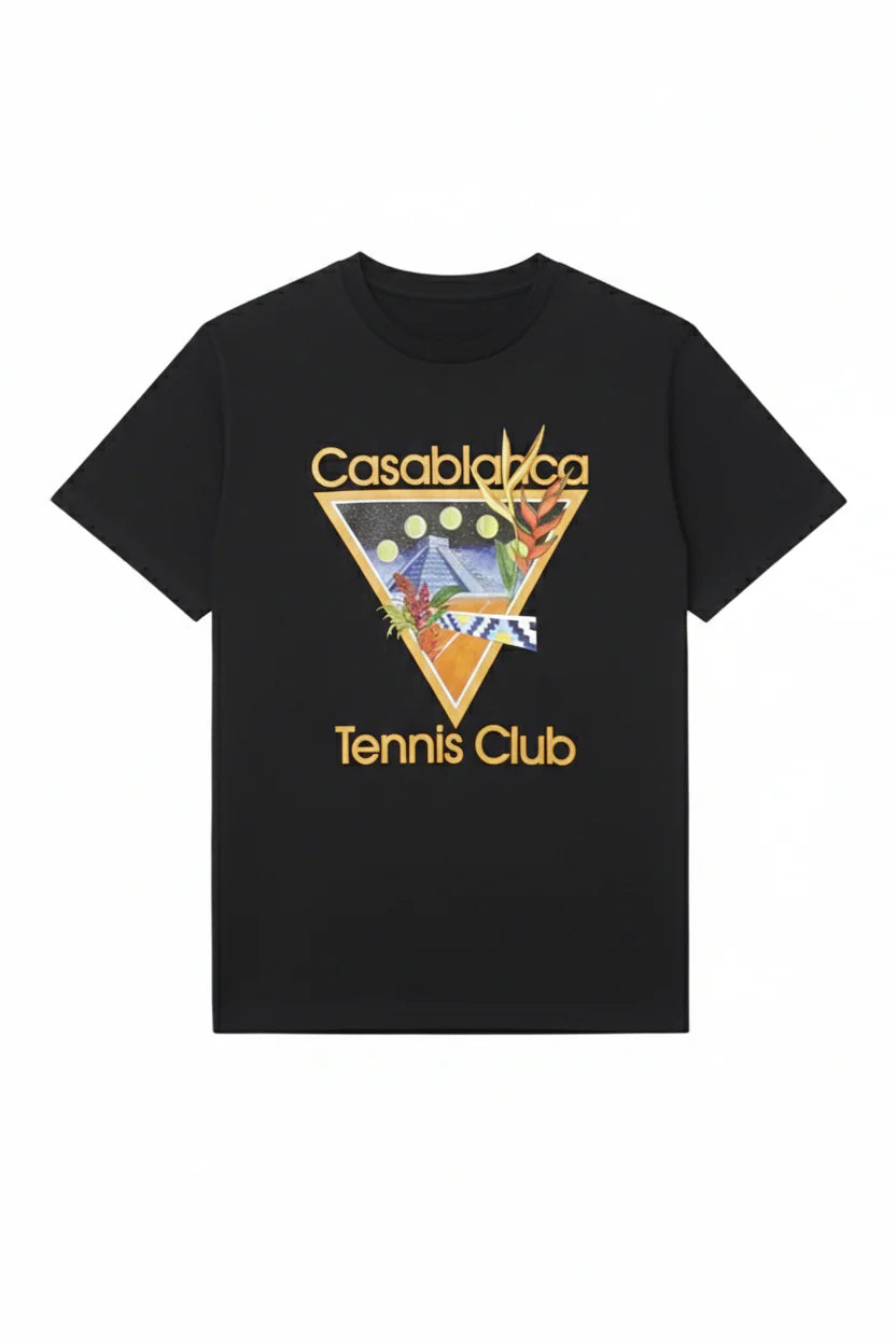 Tennis Club Tee Black