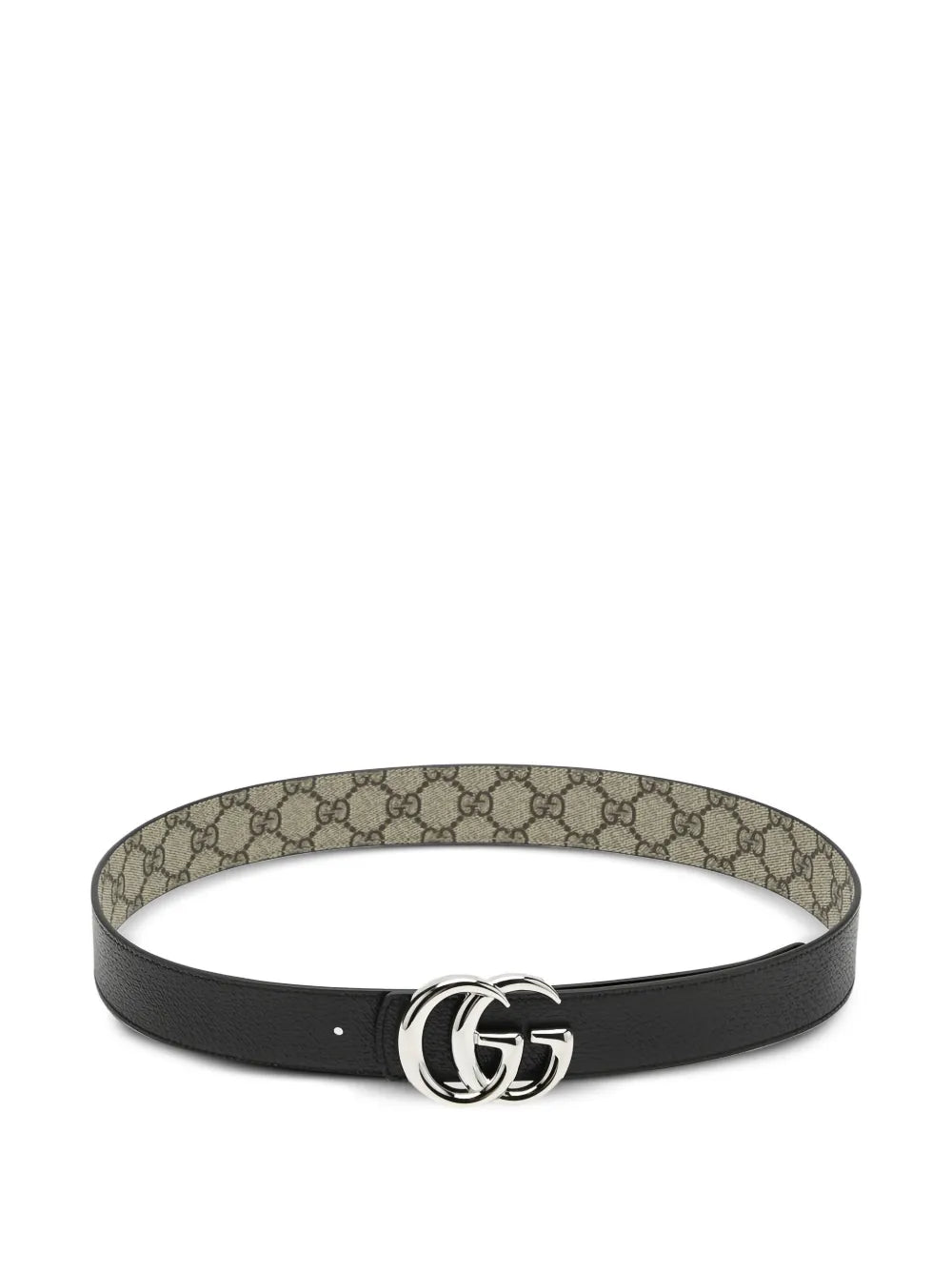 Guuccii Supreme leather Gg reversible belt