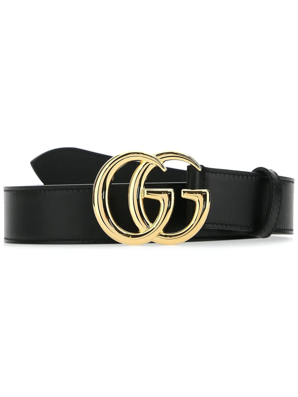 Guuccii Marmont Gg leather belt Black